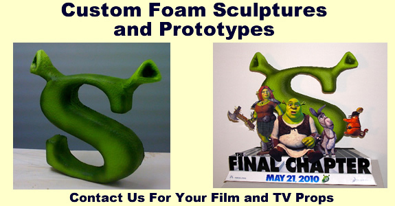 Movie Release Cardboard and Foam Props, Displays, Sculptures and statues.