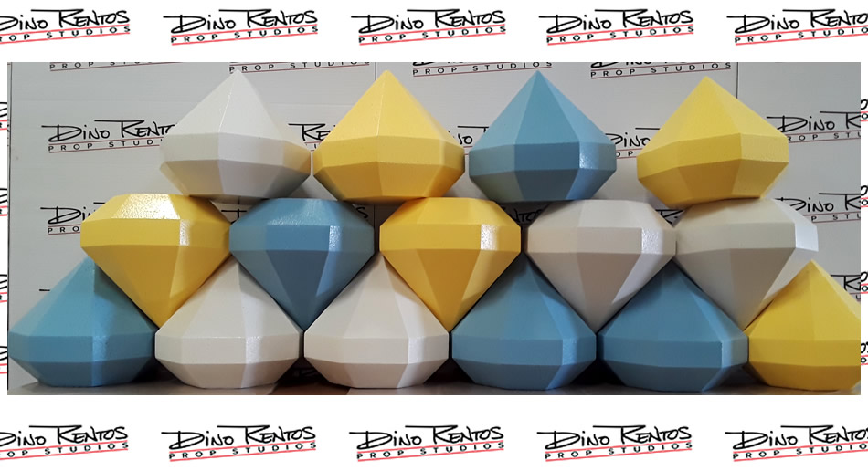 Custom Foam Diamond Props for Ellen Game Show