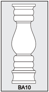BA10 - Architectural Foam Shape - Baluster