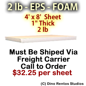 EPS Foam Sheet - 2 lb Density -48x96x1