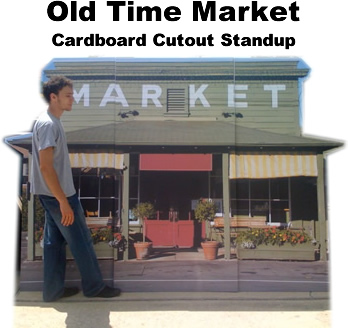 Old Time Market Cardboard Cutout Standup Prop