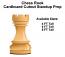 Chess Rook Wood Cardboard Cutout Standup Prop