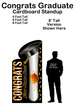 Congrats Graduate Cardboard Cutout Standup Prop