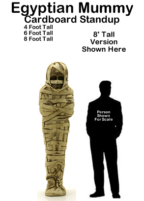 Egyptian Mummy Cardboard Cutout Standup Prop