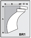 BR1 - Architectural Foam Shape - Bracket