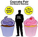 Cupcakes Cardboard Cutout Standup Props