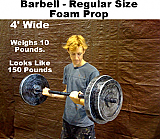 Foam Barbell Prop - Regular Size