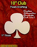 10 Inch Club Foam Shape Silhouette