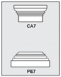 CA7-PE7 - Architectural Foam Shape - Capital & Pedestal