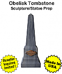 Tombstone Obelisk Sculpture Statue Prop