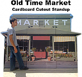 Old Time Market Cardboard Cutout Standup Prop