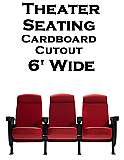 Theater Seats Cardboard Cutout Standup Prop