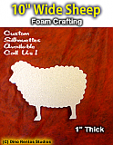 10 Inch Sheep Foam Shape Silhouette