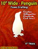 10 Inch Penguin Foam Shape Silhouette